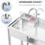 Sae 22'' L x 20'' W Laundry Sink with Faucet