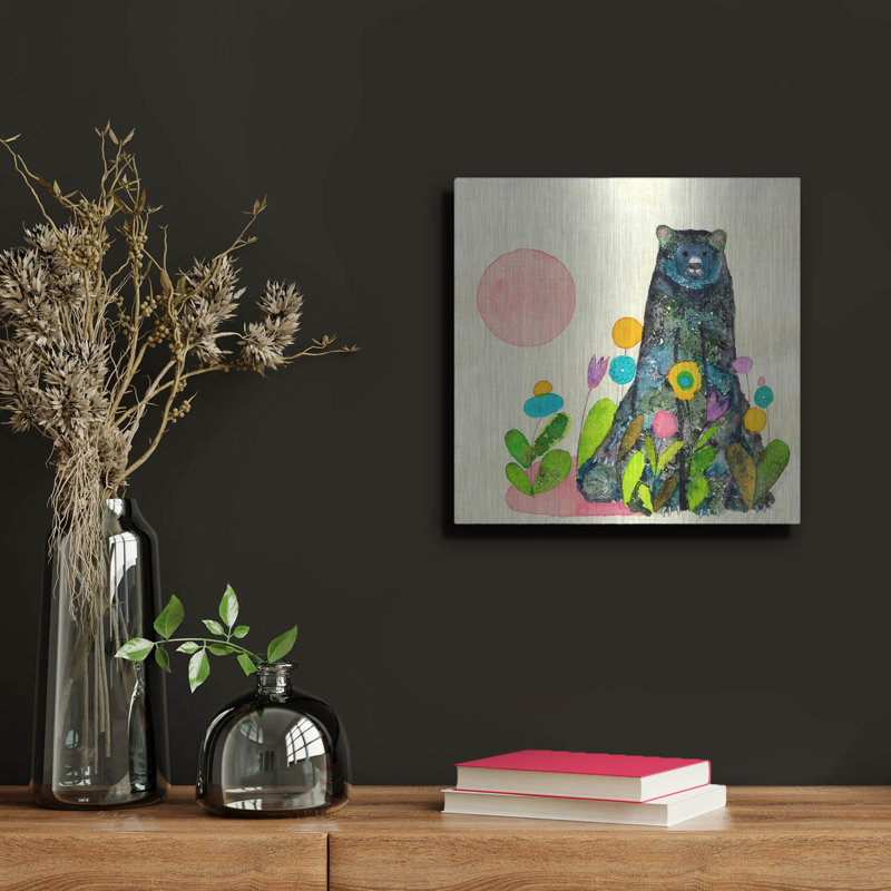 «Garden Bear» par Wyanne, H 12 po x l 12 po