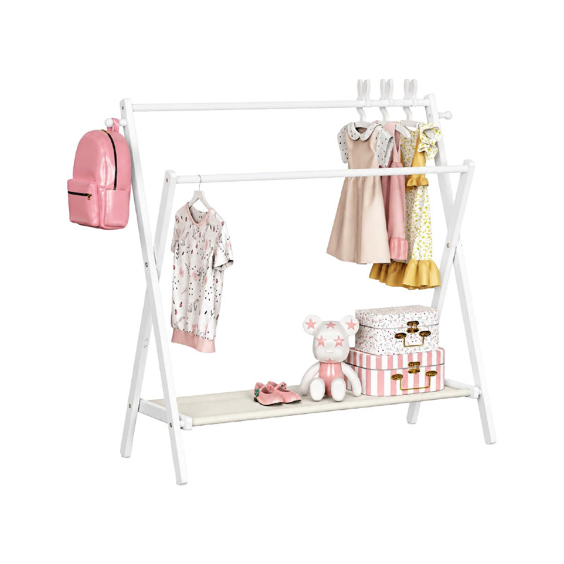 Bamboo / Rattan Freestanding, White