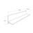 Modern Purple Wall Shelf, 47.2 x 9.8 x 7.9 inches | 100% Melamine Coated Particle Board, Thickness: 0.6 inches | Stylish Solid Color Design, Perfect for Home, Office, or Creative Spaces, Durable and Eye-Catching-641155421