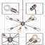 Lustre sphérique spoutnik 8 lumières Davit-39274005