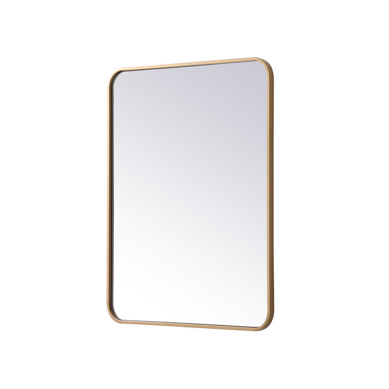 Miroir mural Sabine, 32 po x 24 po, Laiton