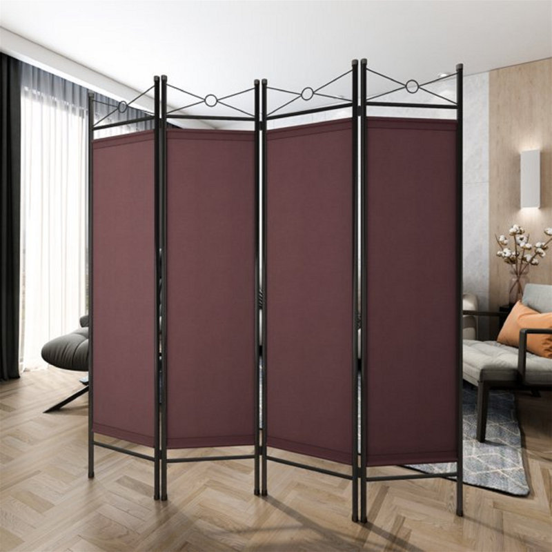 Maryetta 61'' W x 71'' H 4 - Panel Folding Room Divider