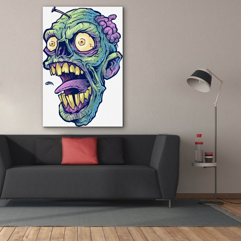 Makhzane " Zombie Pattern Head 03 ", 60" H x 40" W x 1.5" D