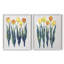 Tulipes en rang I - reproduction encadrée de qualité supérieure - prête à être accrochée - aucun clou requis - aucun clou requis-1378027702-1378027658