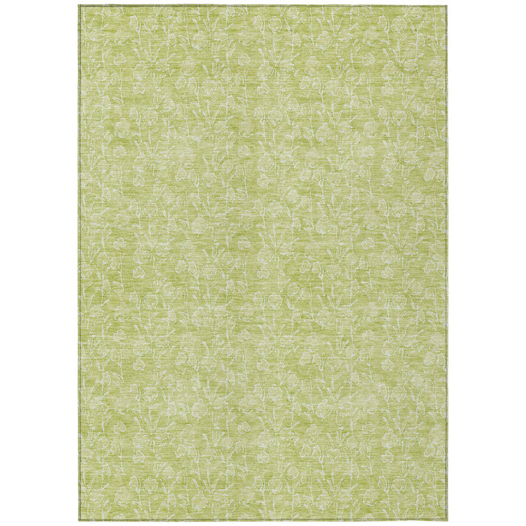 Granier Washable Floral Indoor / Outdoor Rug