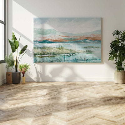 Lakeside Afternoon Enchantment, Large Canvas Print
