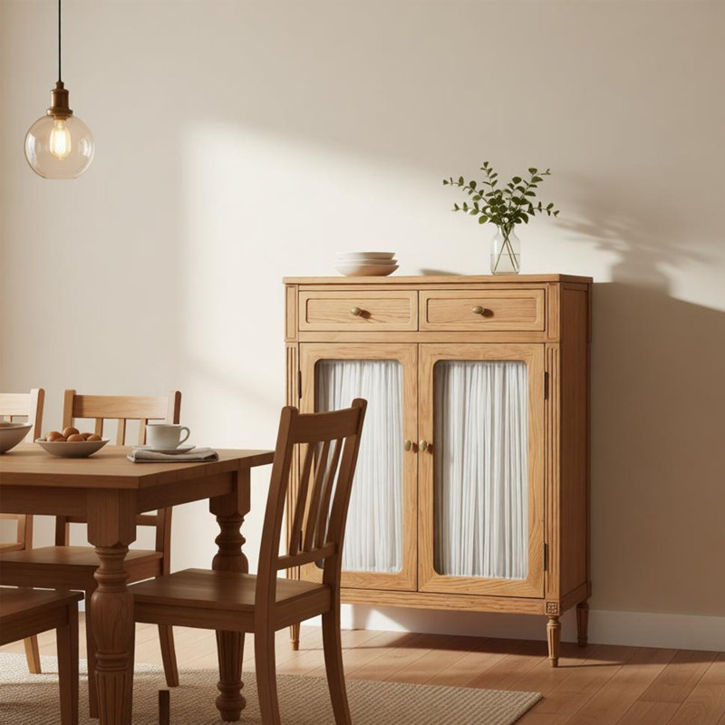 American-style  vintage  sideboard, Cherry Wood