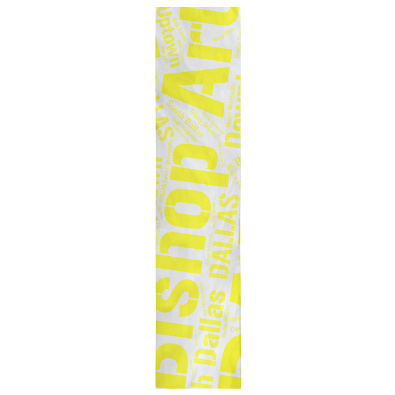 Chemin de table blendtable en coton, 72 po x 16 po, Dallas, Jaune