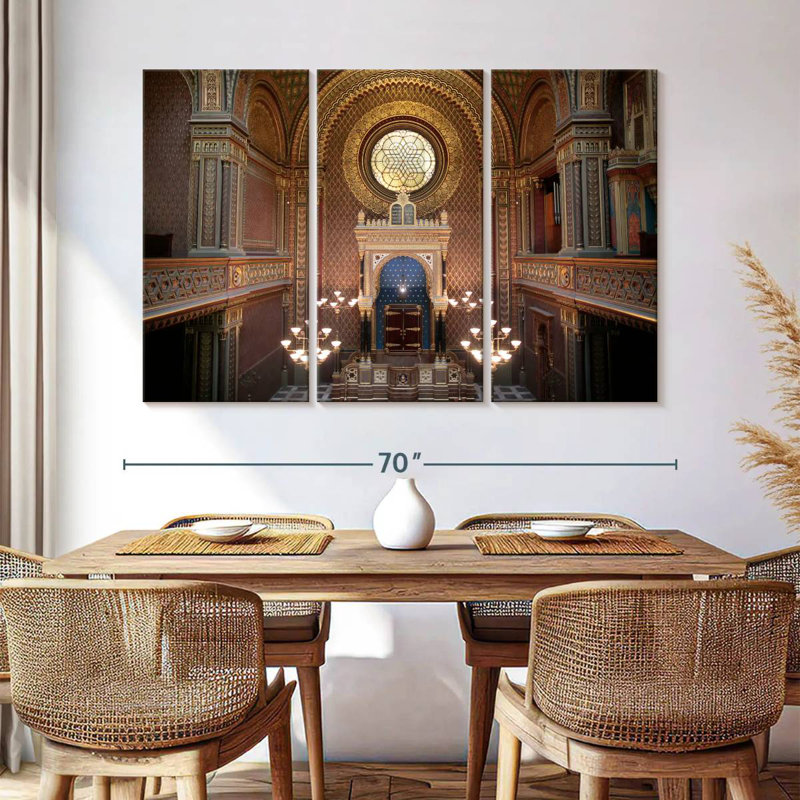 Synagogue espagnole, H 32 po x l 50 po
