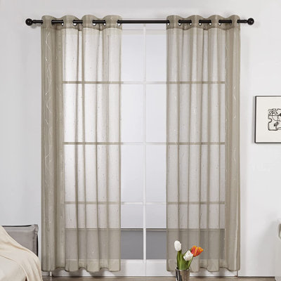Sheer Curtain Panel Pair
