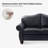 Lemuel 60" Genuine Leather Chesterfield Loveseat with Nailhead Trim & Rolled Armrests-122668897