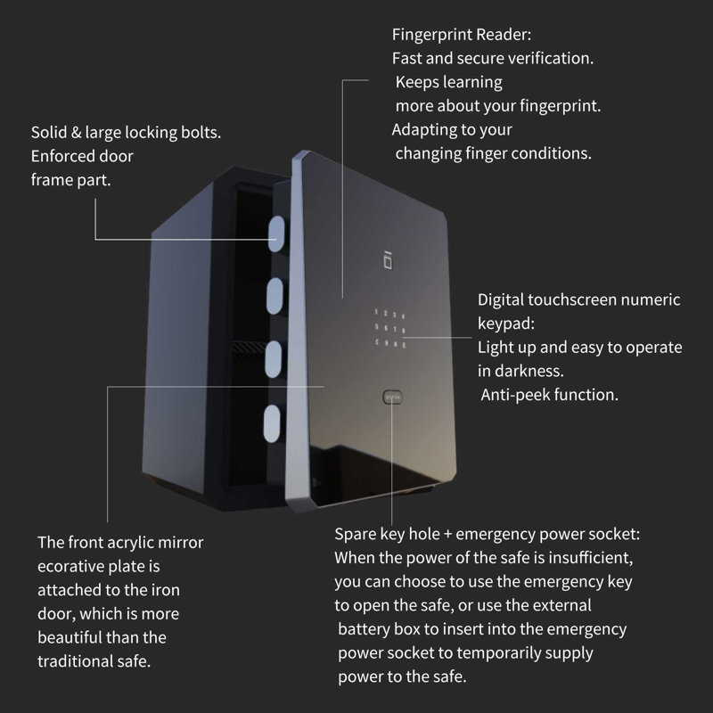 Security Safe Lock, Black