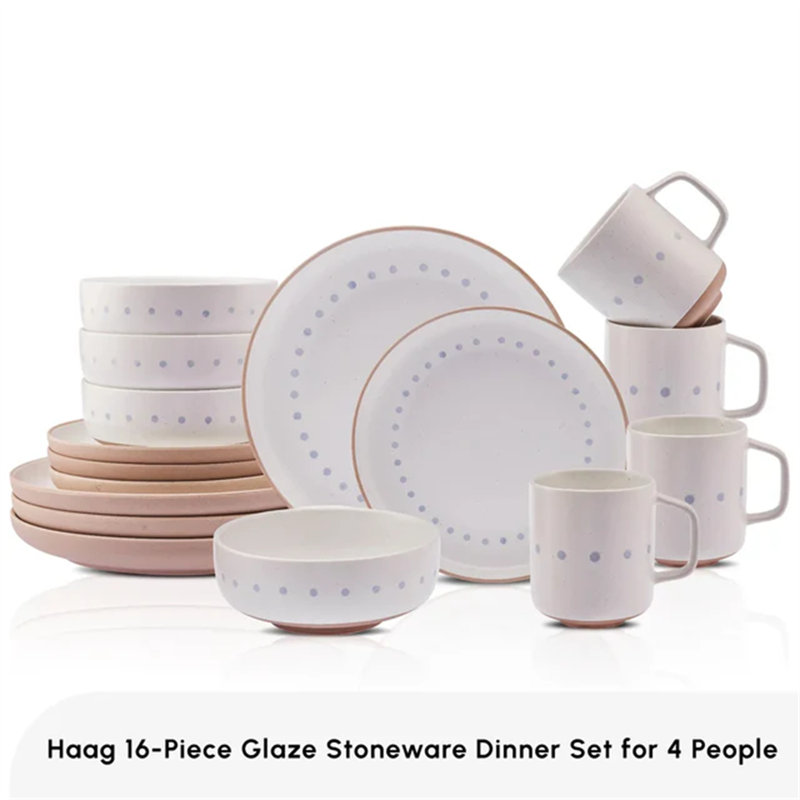 Piece Stoneware Dinnerware Set - Service for 4