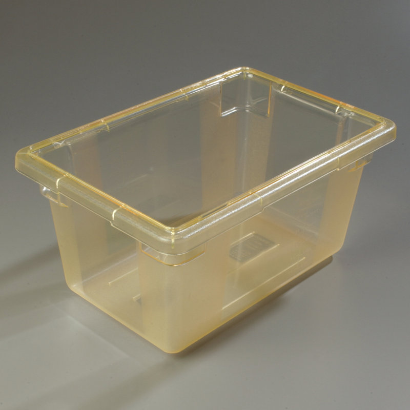 Contenant alimentaire rectangulaire en plastique 5 gallons Carlisle Food Service Products, Jaune