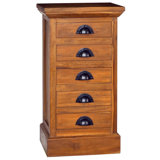 Commode à tiroirs pour commode de chambre en bois massif de teck