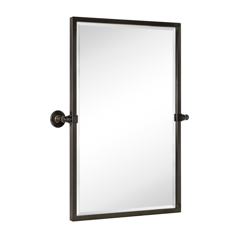 Metal Rectangle Mirror, 30" x 20", Oil Rubbed Bronze