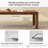 62.99" Rectangular Solid Wood Dining Table