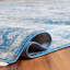 Tapis oriental tissé à plat en bleu marine / brun-1199860499