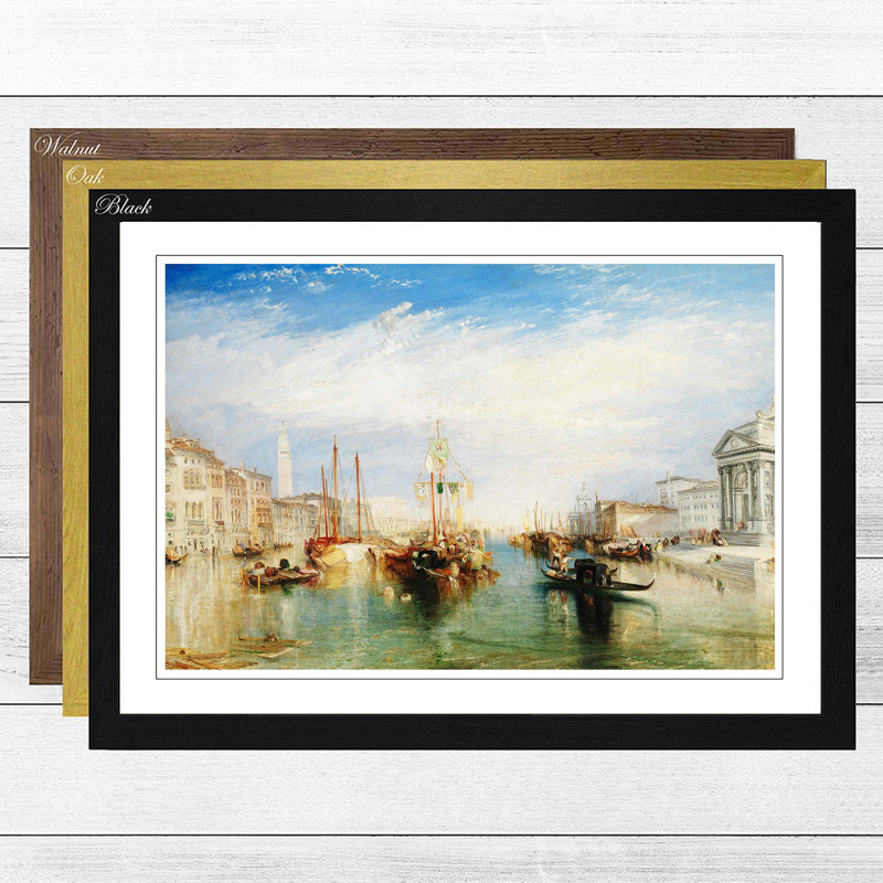 J.M.W. Turner - Single Picture Frame Painting, Walnut