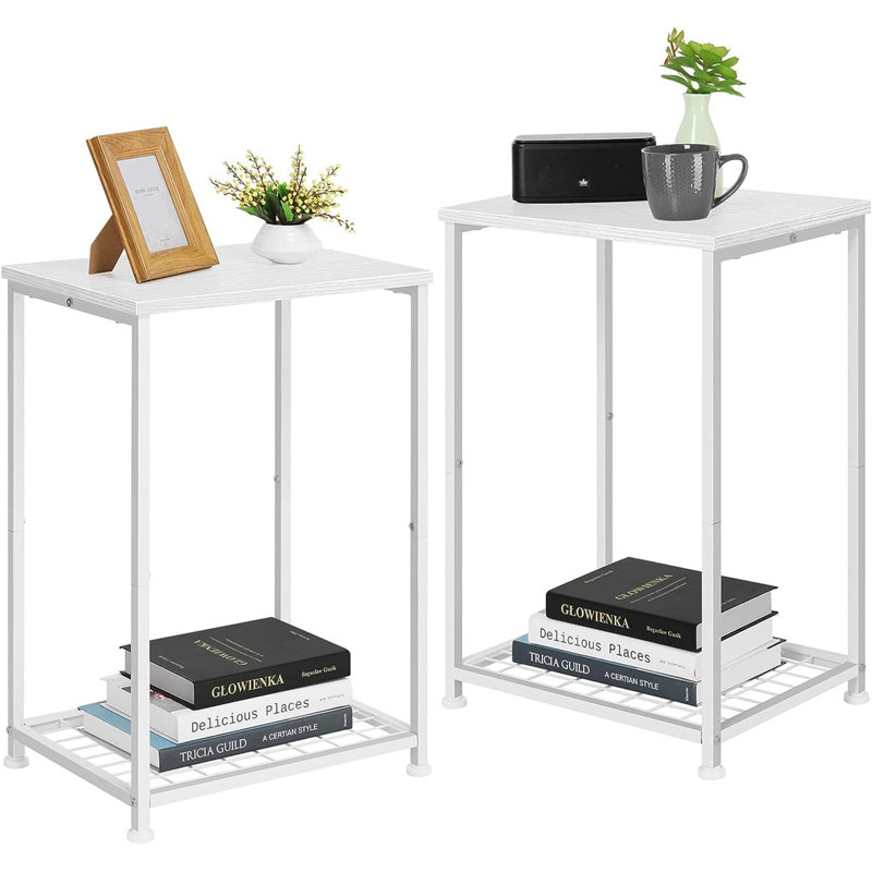 Ensemble de tables de bout Doyon, Blanc