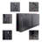 Multifunctional Ultra Thin Fireplace Insert With Remote And Multi Color Flame & Emberbed, Tempered Glass Electric Fireplace, Wall-Mounted Space Heater Fireplace-1480667119