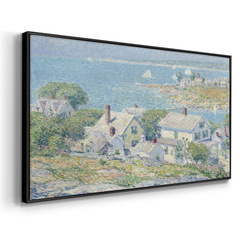 Série paysage - CCXLVII - Toile tendue avec châssis encadré - Prêt à être accroché, H 21 po x l 41 po, Noir