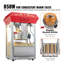 Machine à maïs soufflé commerciale de comptoir 8 oz - Popper rouge à haut rendement de 850 W avec plateau chauffant