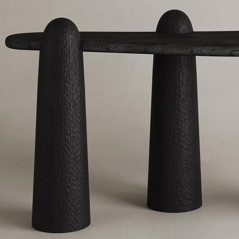 Console à la mode italienne, Noir