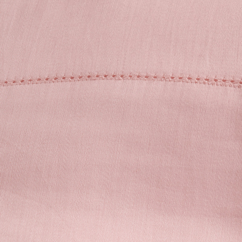 300tc Tencel Ted Baker Ladder Stitch Cotton Tencel Sheet Set, Queen Sheet Set, Pink