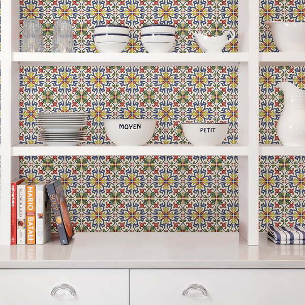Clementina 25.4cm W x 25.4cm L Vinyl Peel and Stick Mosaic Tile