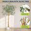 Arbre artificiel 10 pi - Arbre en soie artificiel réaliste avec tronc de bois et fruits, plante artificielle d'intérieur et d'extérieur 10 pi-40459094