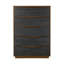 Commode 5 tiroirs Kayner - Gris anthracite