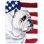 Drapeau américain avec planche à découper en verre Bulldog américain trinx USA