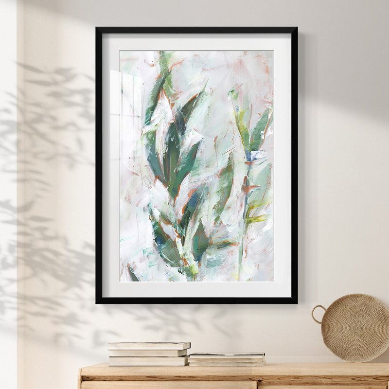 Blushing Abstract II -Gallery Wrapped Canvas, Black, 28.5'' H x 20.5'' W