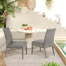 Patio Wicker Padded Dining Side Chairs