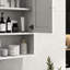 Armoire de salle de bain Style Style, fixée au mur avec armoire de rangement polyvalente