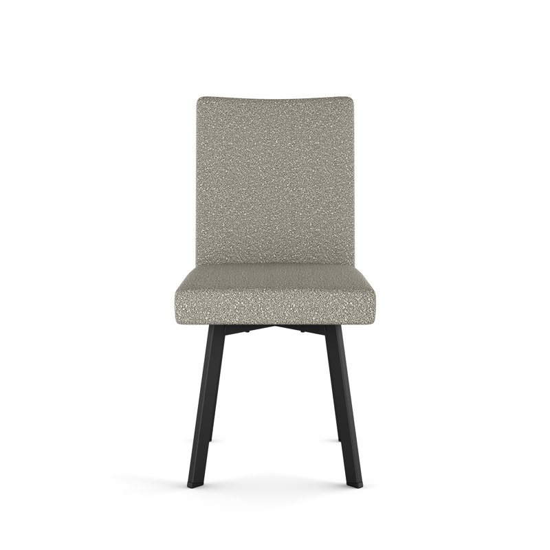 Chaise rembourrée Lykins, Noir, Beige clair et gris