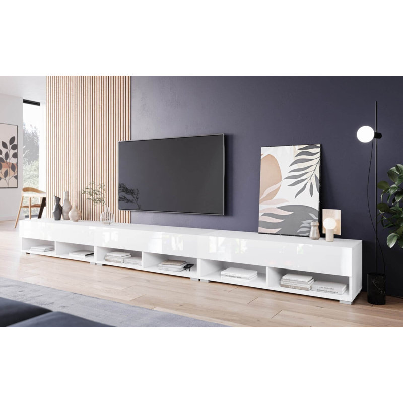 Cozumel Unfinished TV Stand for TVs up to 88", White