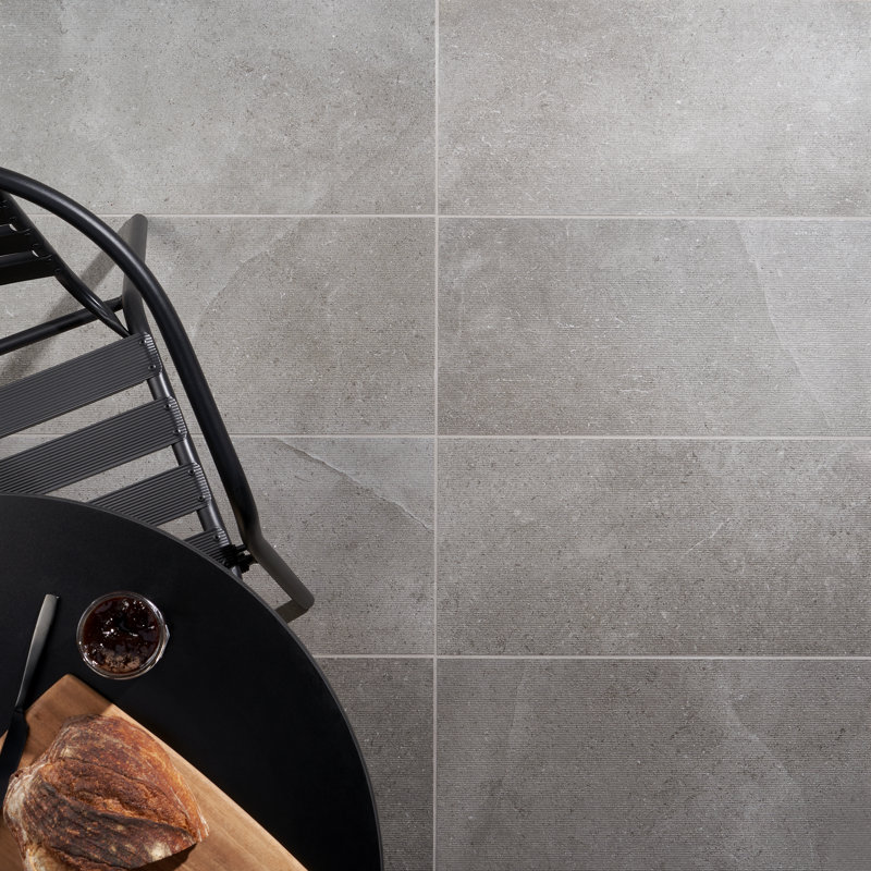 Iris 11.69'' x 23.5'' Porcelain Wall & Floor Tile, Fossil