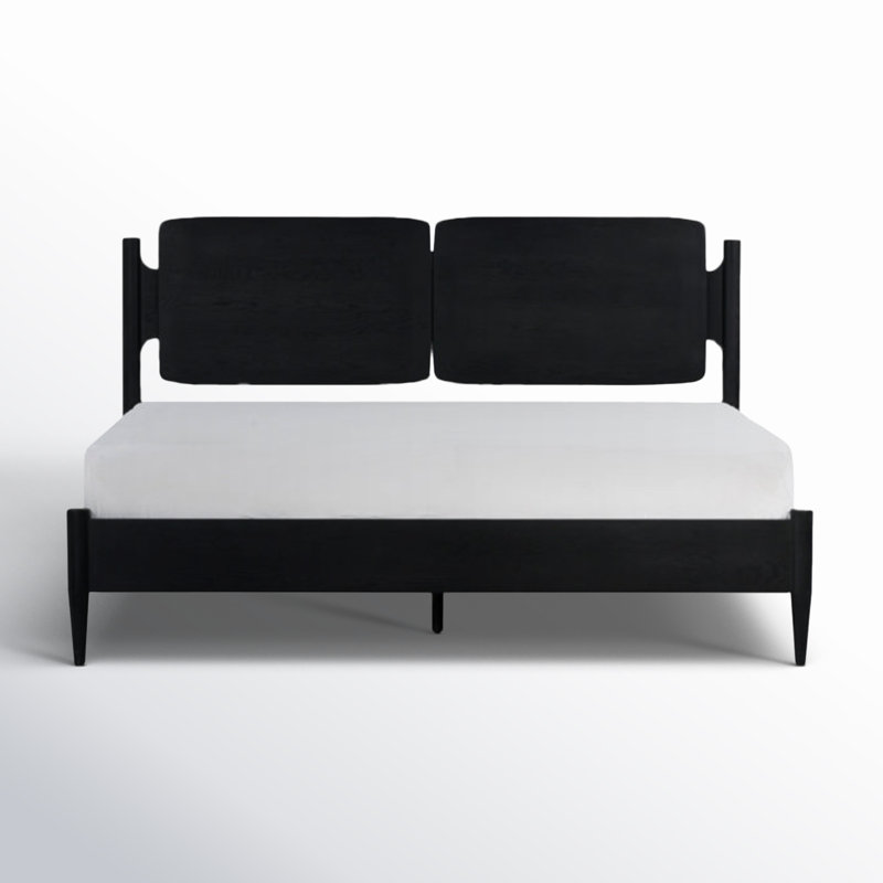 Lit plateforme Lukowski, Gris anthracite, Très grand