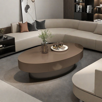 Modern and simple oval coffee table