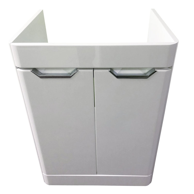 33,5 x 22,5 po de large meuble-lavabo et lavabo, Blanc
