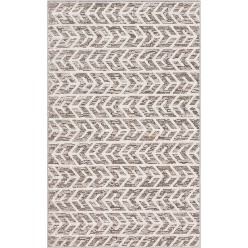 Tapis d'extérieur couleur moka Claudia, Rectangle de 5 pi x 8 pi
