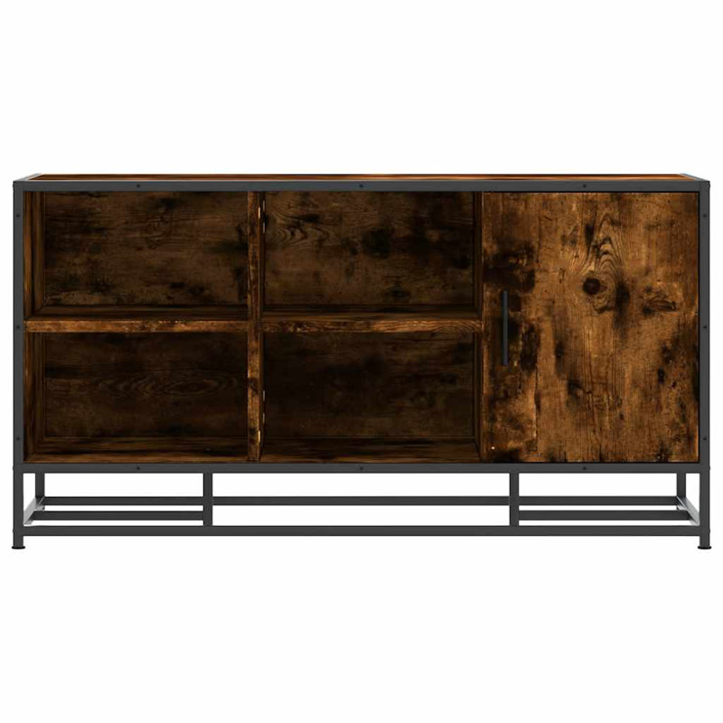 5 Pair Shoe Storage Bench, Smoked Oak