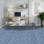 Cotton Area Rug in Blue