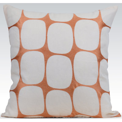 Tarn Embroidered Feather Reversible Throw Pillow