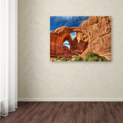 Marguarite 'Double Arch' by Pierre Leclerc Framed Photographic Print on Wrapped Canvas