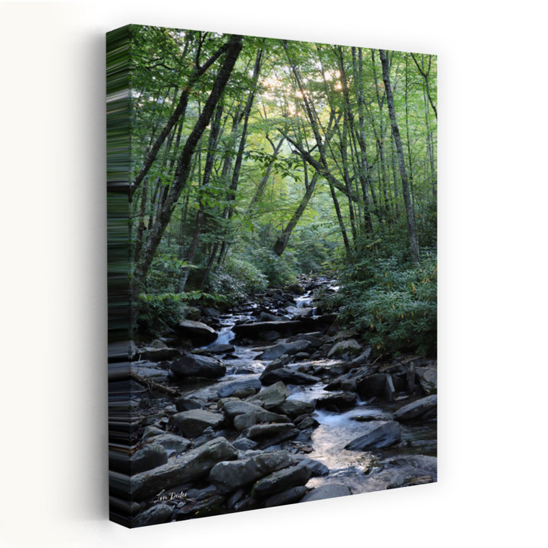 Alun Cave Trail, paysage contemporain abstrait, art naturel, H 24 po x l 16 po