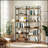 6-Tier Industrial Bookshelf With Open Shelves, Freestanding Metal Frame For Storage And Display, Modern And Durable Design For Various Rooms